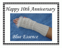 Blue Essence Fingerless Postage Stamp